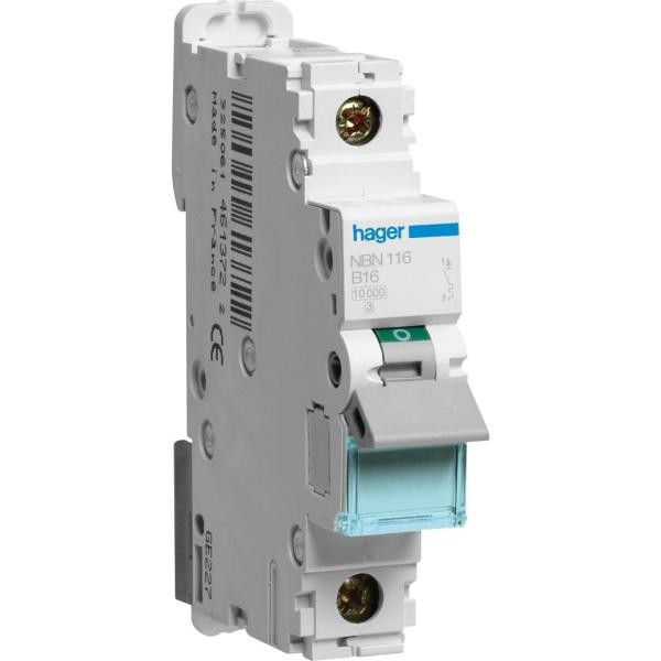 Hager Installatieautomaat 1-P B63A 10kA NBN163 afbeelding 2