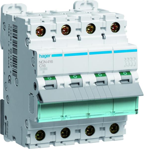 Hager Installatieautomaat 4-P C63A 10kA NCN463 afbeelding 2