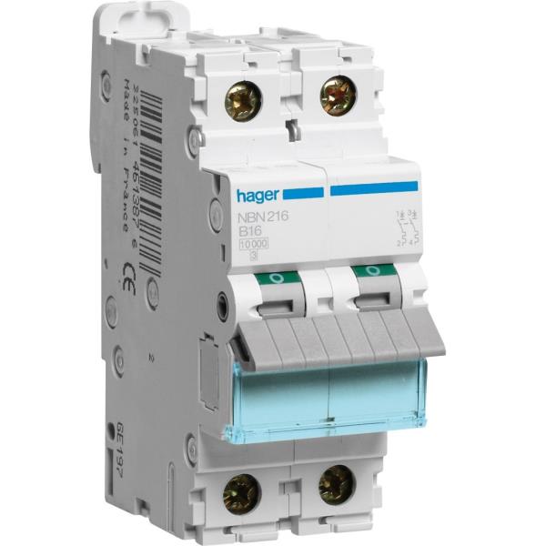 Hager Installatieautomaat 1-P+N B32A 10kA NBN532 afbeelding 2