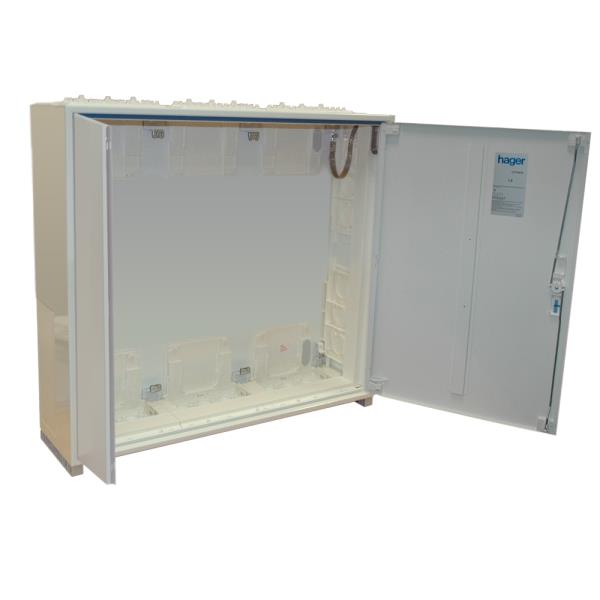 Hager Verdeler 800x650x205mm geaard IP44 wit FP43QT afbeelding 2