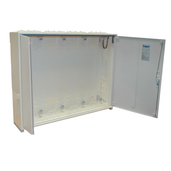 Hager Verdeler 1050x800x205mm geaard IP44 wit FP54QT afbeelding 2