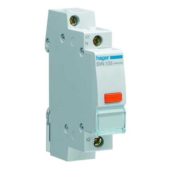 Hager Signaallamp LED 1 x oranje 12/48VACDC SVN133 afbeelding 2