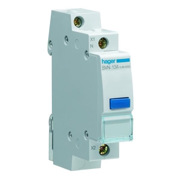 Hager Signaallamp LED 1 x blauw 12/48VACDC SVN134 afbeelding 2
