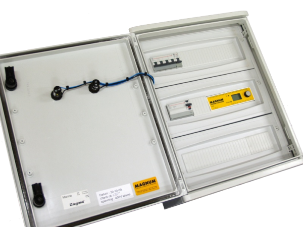 Aansluitkast IP65 10kW+ thermostaat/2x sensor afbeelding 1