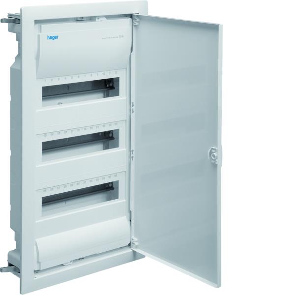 Hager Inbouwverdeler 3x12modulen IP30 wit VU36LN afbeelding 2