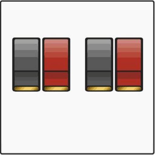 2x luidspr. (springconn.) 45x45mm 101-69703 afbeelding 2