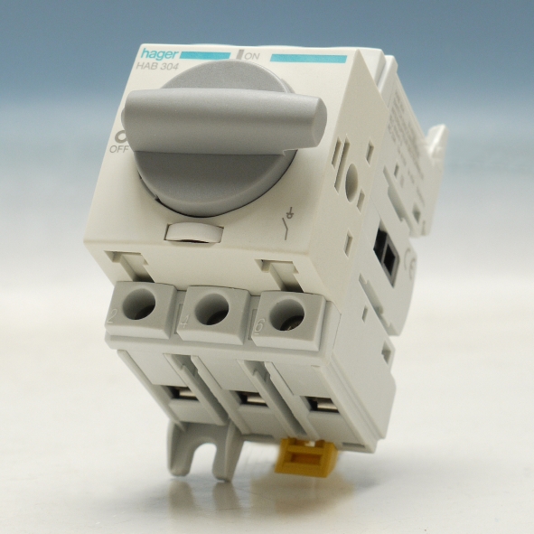 Hager Lastscheider 3-polig 40A modulair M1 HAB304 afbeelding 2
