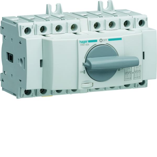 Hager Omschakelaar 4-P 20A modulair HIM402 afbeelding 2