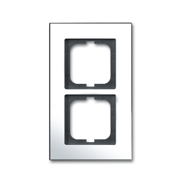 Busch-Jaeger afdekraam 2 voudig carat chroom (2CKA001754A4361) afbeelding 2