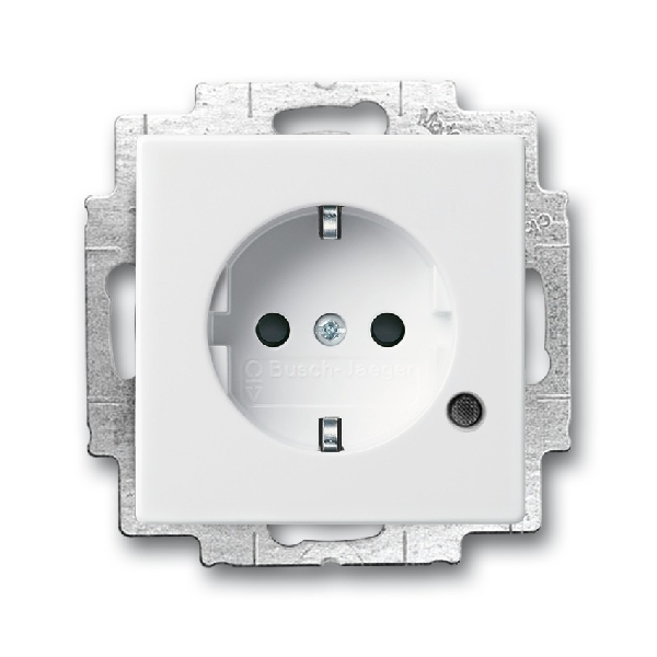 Busch-Jaeger inbouwwandcontactdoos met randaarde 20 EUCBL-84 studiowit (2CKA002013A5286) afbeelding 2
