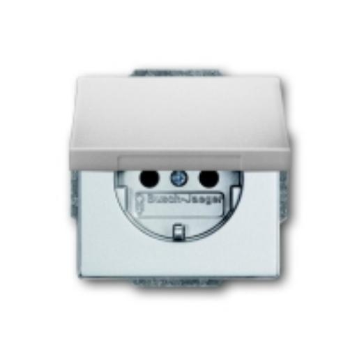 Busch-Jaeger inbouwwandcontactdoos 20 EUK-83 aluzilver (2CKA002018A1487) afbeelding 2