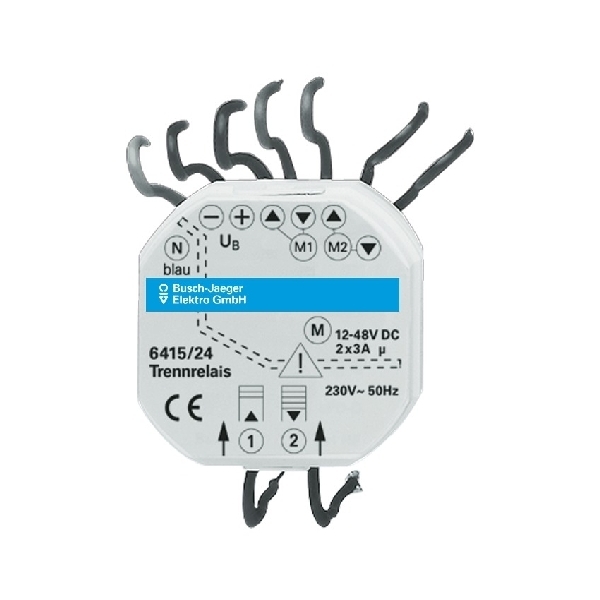 Jaloezie scheidingsrelais 2v 12-48Vdc 6415/24 afbeelding 2
