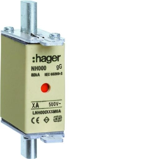 Hager Mespatroon NH000 100A gG 500V combimelder LNH0100M afbeelding 2