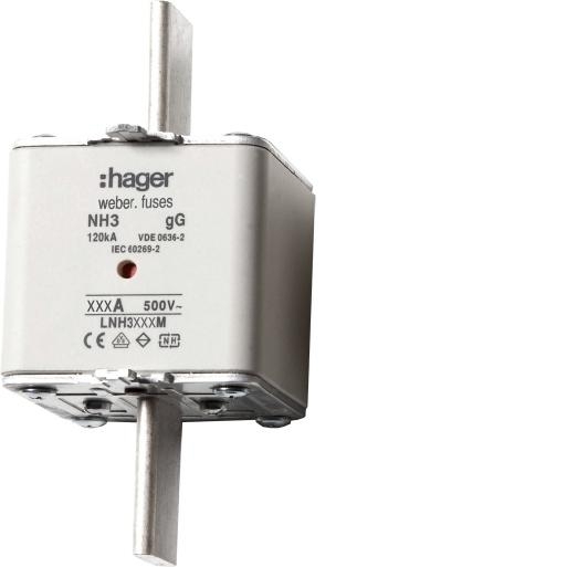 Hager Mespatroon NH3 500A gG 500V combimelder LNH3500M afbeelding 2
