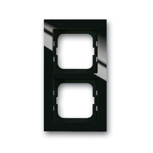 Busch-Jaeger Axcent afdekraam 2-voudig zwart (2CKA001754A4410) afbeelding 2