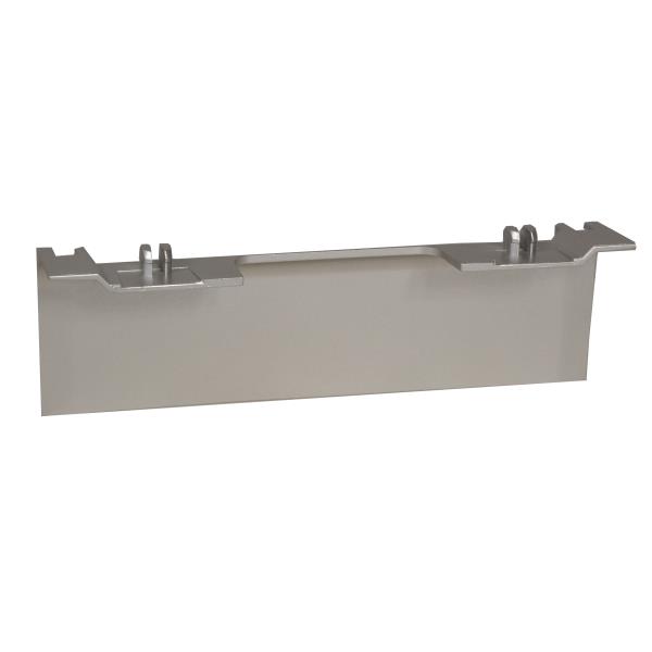 Plintpasstuk voor outlet SL 80mm RAL9006 alu afbeelding 2