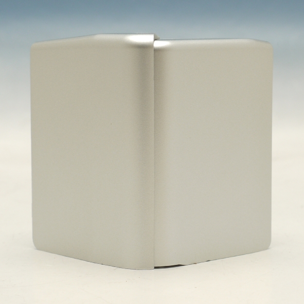 Buitenhoek SL 80mm RAL9006 alulook afbeelding 2