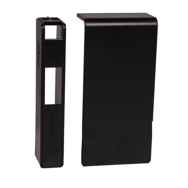 Eindkap SL L/R 80mm RAL9011 zwart