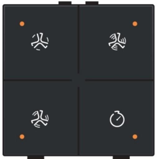 HC Bediening ventilatie (4-knops)+LED 161-52054 afbeelding 2