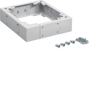 Hager Sokkel B350xH100xD400mm klasse II IP54 grijs FZ901SD afbeelding 2
