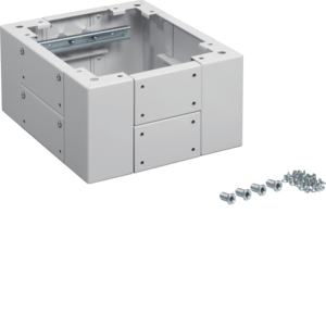Hager Sokkel B350xH200xD400mm klasse II IP54 grijs FZ931SD afbeelding 2