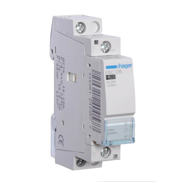Hager Magneetschakelaar 25A 1V 230VAC ESC126 afbeelding 2