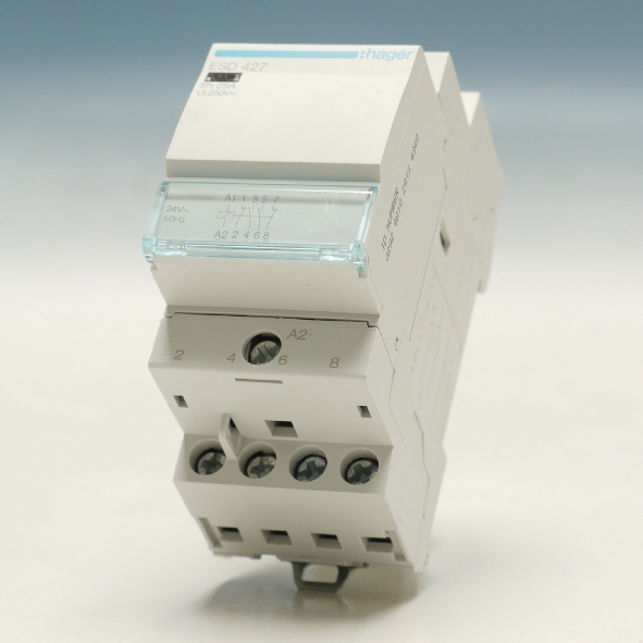 Hager Magneetschakelaar 25A 2M/2V 24VAC ESD427 afbeelding 2