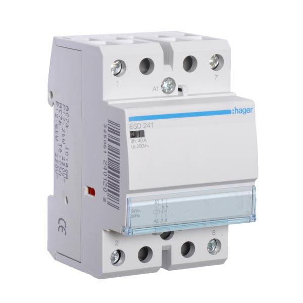 Hager Magneetschakelaar 40A 2V 24VAC ESD241 afbeelding 2