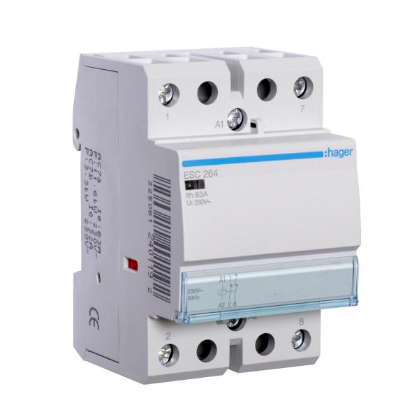 Hager Magneetschakelaar 63A 2V 230VAC ESC264 afbeelding 2