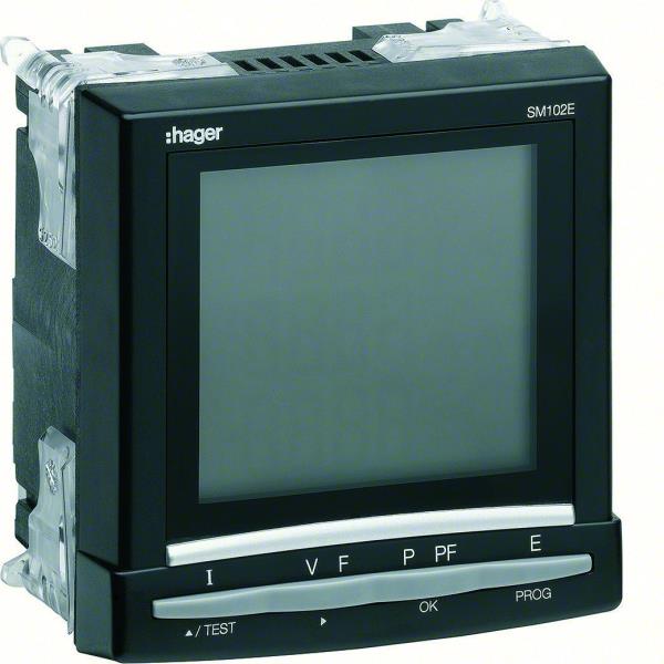 Hager Multimeter digitaal LCD paneelinbouw SM102E afbeelding 2