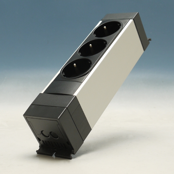 Stekkerdoos 3xWCD+RA aluminium afbeelding 2