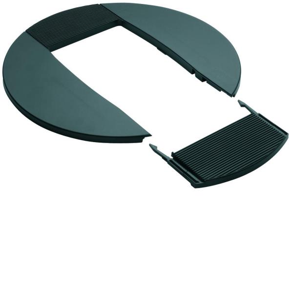 Plafondrozet dubbele zuil 45mm RAL9011 zwart afbeelding 2