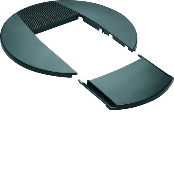 Plafondrozet enkele zuil 45mm RAL9011 zwart afbeelding 2