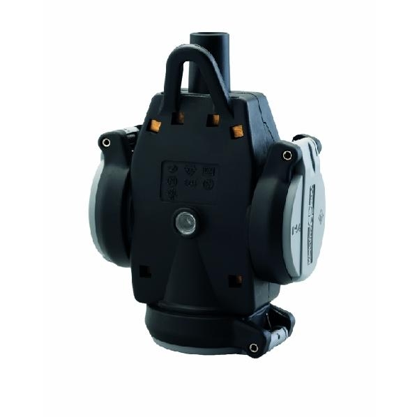 Hangkoppeling 3v 16A IP54 grijs/zwart 1173-563 afbeelding 2