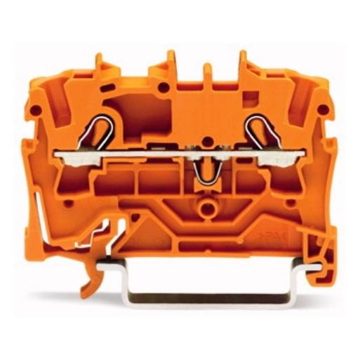 WAGO 2002-1202 RAILKLEM TOPJS 2-DR 2.5MM OR afbeelding 2