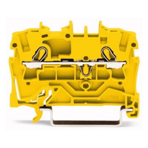 WAGO 2002-1206 RAILKLEM TOPJS 2-DR 2.5MM GE afbeelding 2