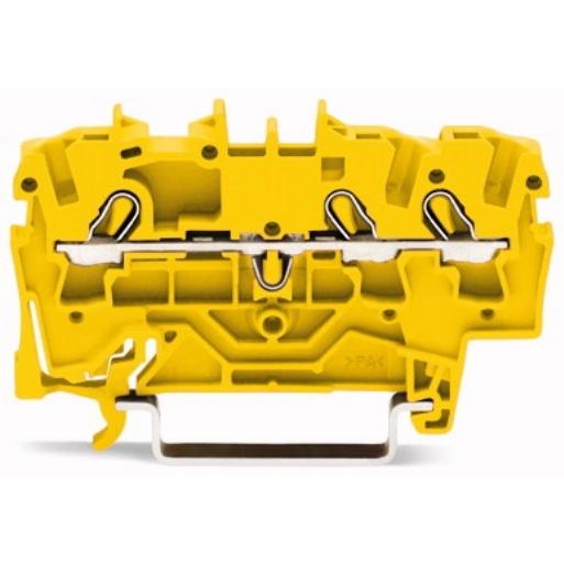 WAGO 2002-1306 RAILKLEM TOPJS 3-DR 2.5MM GE afbeelding 2