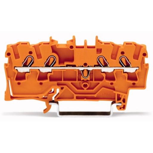 WAGO 2002-1402 RAILKLEM TOPJS 4-DR 2.5MM OR afbeelding 2
