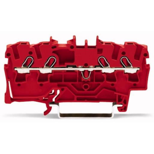 WAGO 2002-1403 RAILKLEM TOPJS 4-DR 2.5MM RD afbeelding 2
