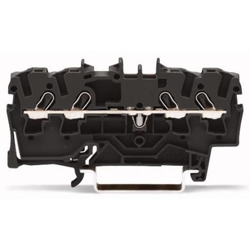 WAGO 2002-1405 RAILKLEM TOPJS 4-DR 2.5MM ZW afbeelding 2