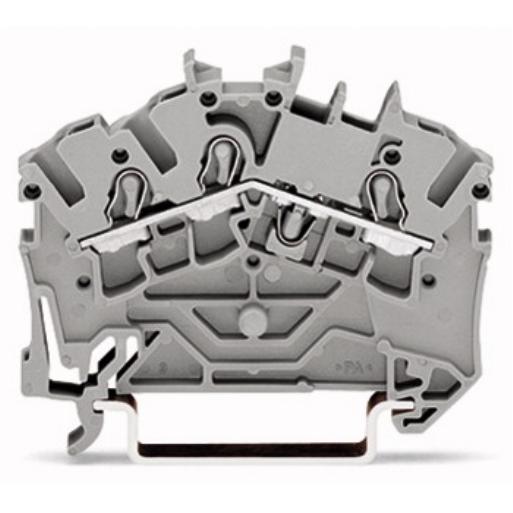 WAGO 2002-6301 RAILKLEM TOPJS 3-DR 2.5MM 35GR afbeelding 2