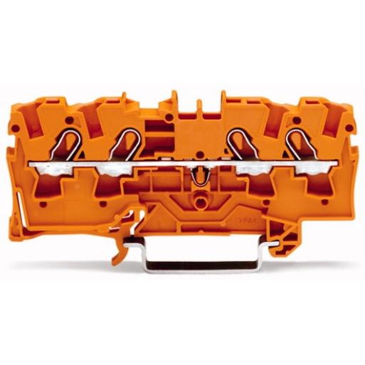 WAGO 2004-1402 RAILKLEM TOPJS 4-DR 4 MM OR afbeelding 2