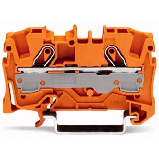 WAGO 2006-1202 RAILKLEM TOPJS 2-DR 6 MM OR afbeelding 2