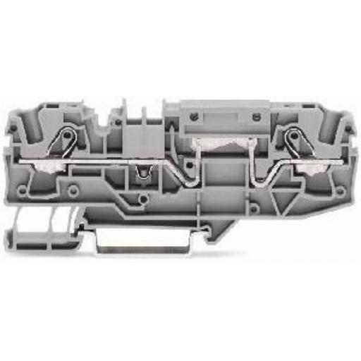 WAGO 2006-1601 RAILKLEM TOPJS 2-DR 6 MM GR afbeelding 2
