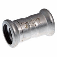 Vsh xpress rvs 304 rechte koppeling  88.9 afbeelding 2
