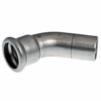 Vsh xpress rvs 304 bocht 45 gr insteek 15 afbeelding 2