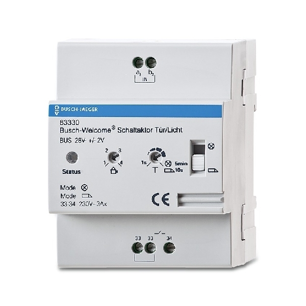 Schakelaktor deur/licht 230V/3A DIN-rail 83330 afbeelding 2