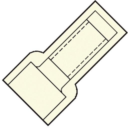 Nylon Geïsoleerde eindverbinder D=4mm binnenmaat afbeelding 2