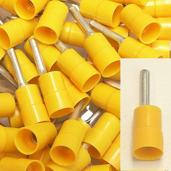 Pensteker P13,5 voor draad 4,0-6,0 mm2 eas geel 153400 Klemko afbeelding 2