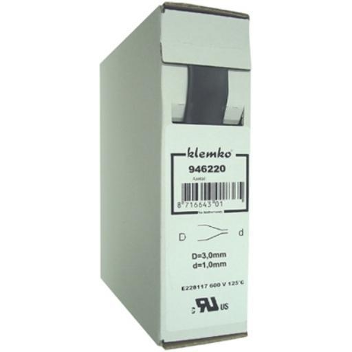 KLEMKO PLDW100  3/1 KRIMPKOUS 3/1 ZW ROL 1=5MTR afbeelding 2